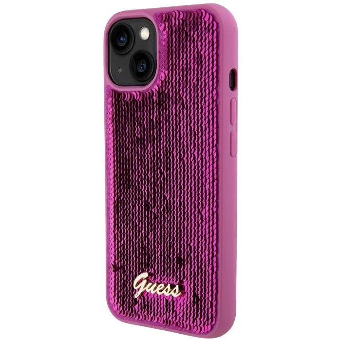 Guess Sequin Script Logo Apple iPhone 13 GUHCP13MPSFDGSF Magenta