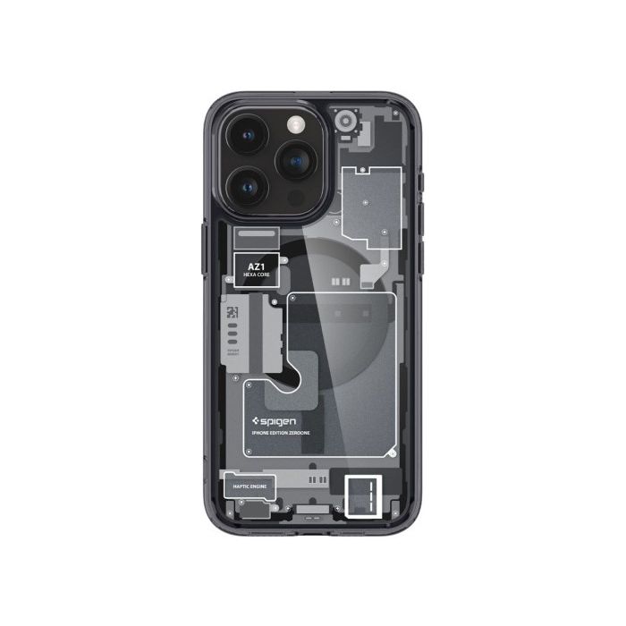 Odolné puzdro na Apple iPhone 15 Pro Spigen Ultra Hybrid Mag MagSafe Zero One čierne