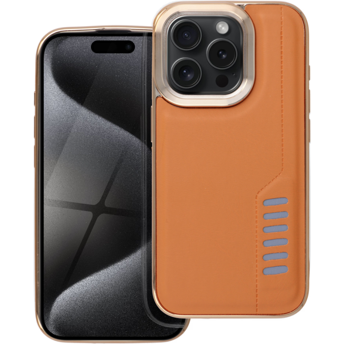 Plastové puzdro na Apple iPhone 15 Pro Max MILANO hnedé