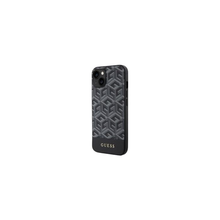 Guess PU G Cube MagSafe Apple iPhone 15 GUHMP15SHGCFSEK Black