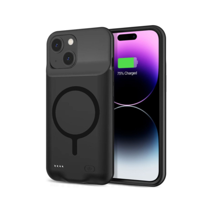 Puzdro s integrovanou batériou na Apple iPhone 15 Tech-protect Power MagSafe 7000 mAh čierne