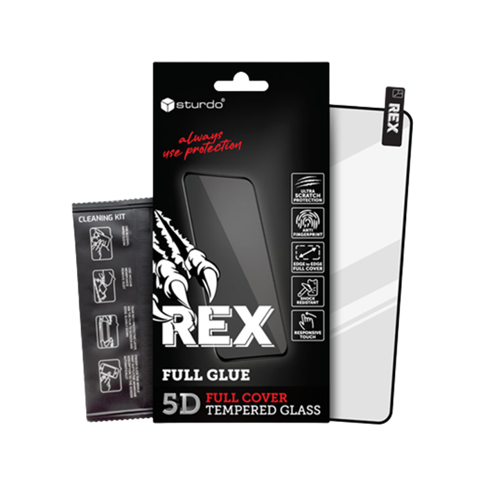 Tvrdené sklo na Honor Magic5 Lite 5G Sturdo REX 10H 5D celotvárové čierne