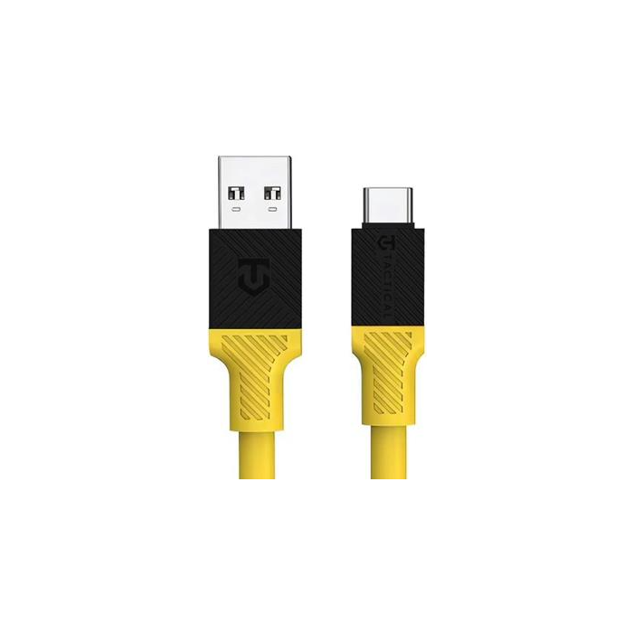 Tactical Fat Man, USB-A na USB-C, 1m, žltý