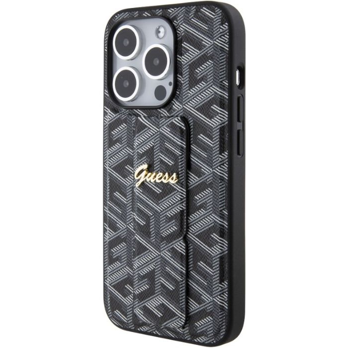 Guess PU Grip Stand G Cube Apple iPhone 15 Pro GUHCP15LPGSGCSK Black