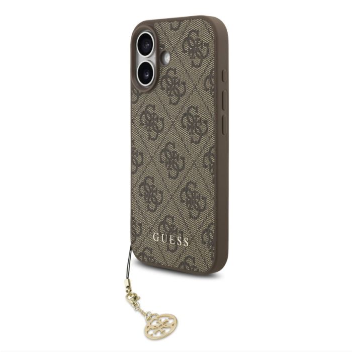Obal Guess 4G Charm Apple iPhone 15 Pro Max GUHCP15XGF4GBR Brown