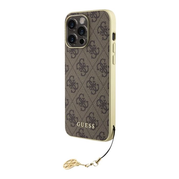 Guess 4G Charm Apple iPhone 15 Pro Max GUHCP15XGF4GBR Brown