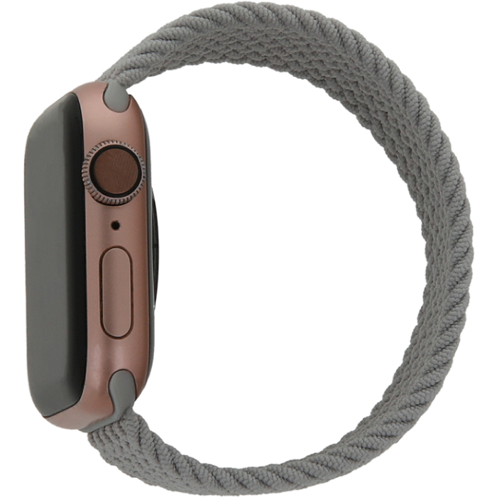 Náhradný remienok na Apple Watch 38/40/41 mm, dĺžka 155mm, Elastic band L, sivý