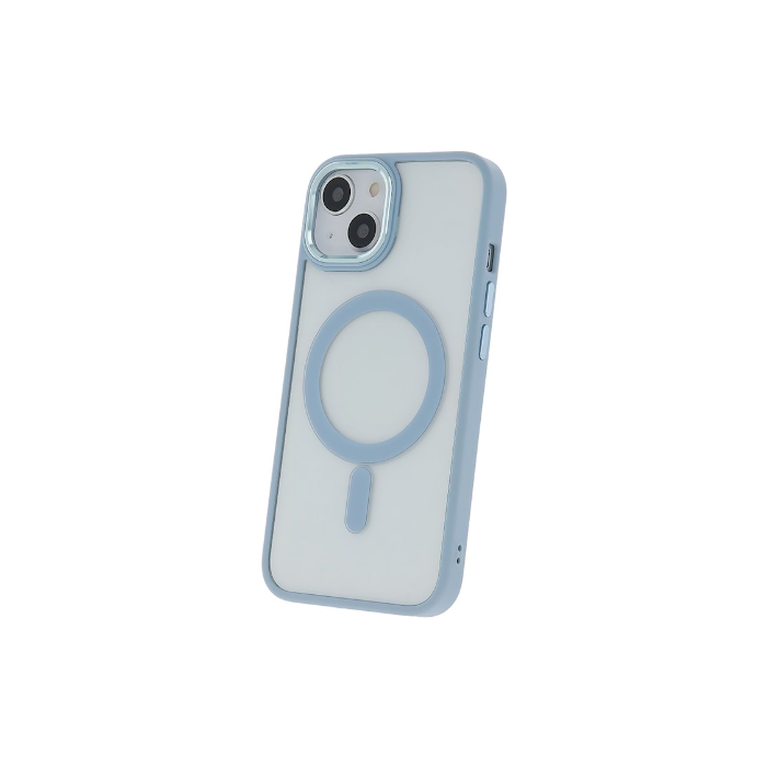 Silikónové puzdro na Apple iPhone 13 Pro Max Satin Clear Mag modré