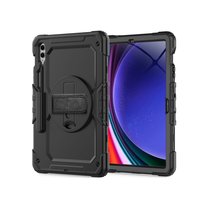 Plastové puzdro na Samsung Galaxy Tab S9 FE+ Plus, Tech-Protect Solid360 čierne