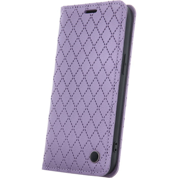 Diárové puzdro na Xiaomi Redmi Note 12 4G Smart Caro fialové