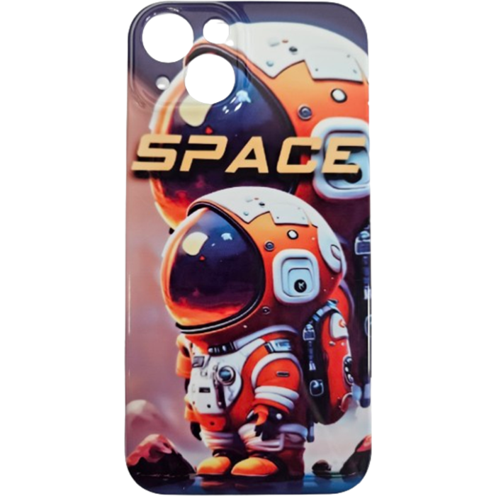 Plastové puzdro na Apple iPhone 13 Astronaut oranžový