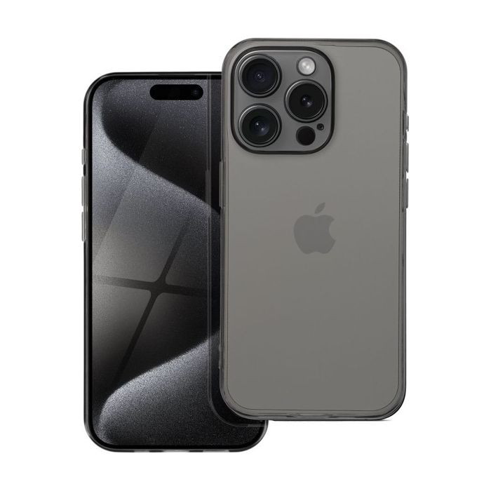1,5mm BOX PREMIUM Case Apple iPhone 15 Pro Max transprent black