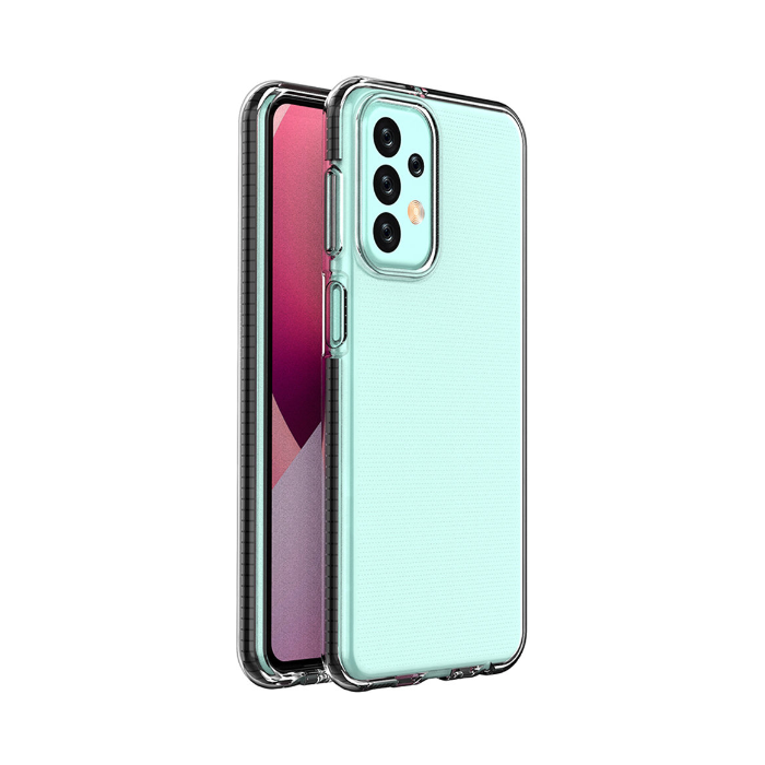 Silikónové puzdro na Samsung Galaxy A23 4G A235/A23 5G A236 Spring transparento-čierne