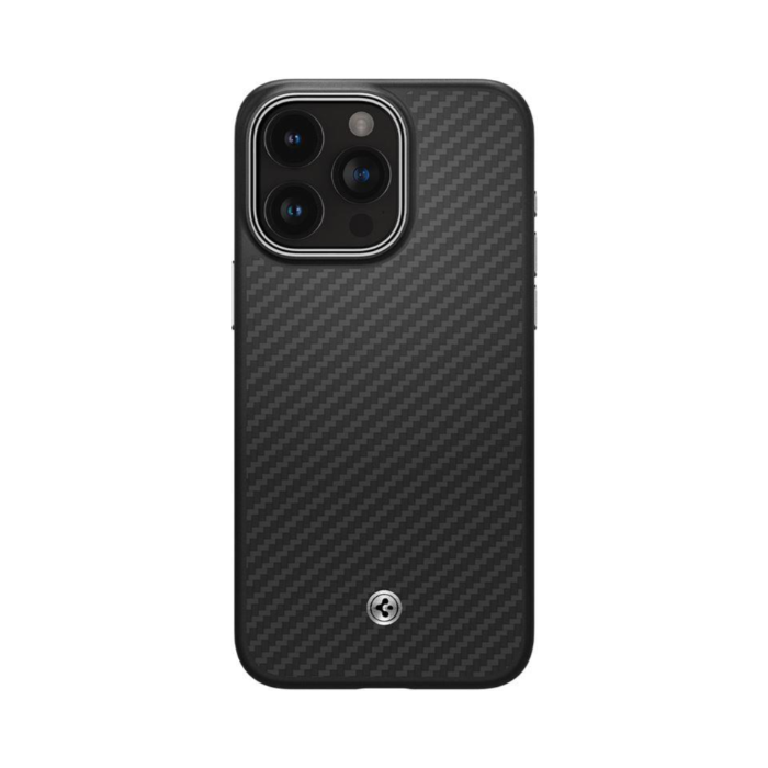 Odolné puzdro na Apple iPhone 15 Pro Spigen Enzo Aramid MagSafe Matte Black