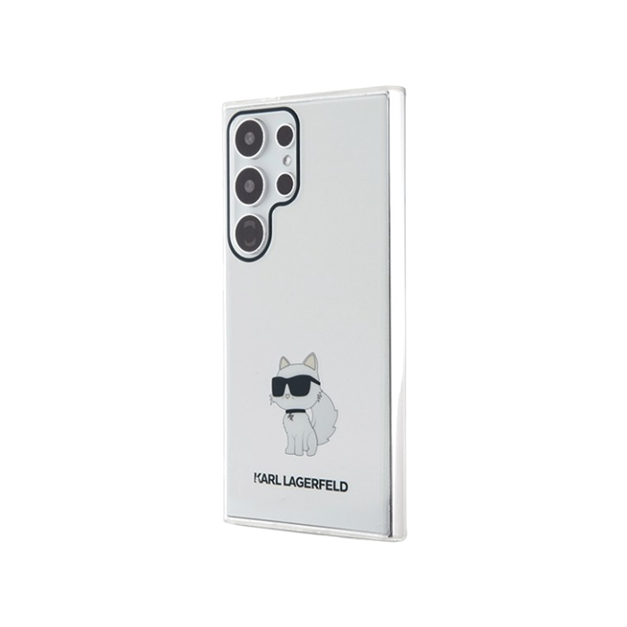 Plastové puzdro Karl Lagerfeld na Samsung Galaxy S24 Ultra 5G S928 KLHCS24LHNCHTCT IML Choupette NFT transparentné