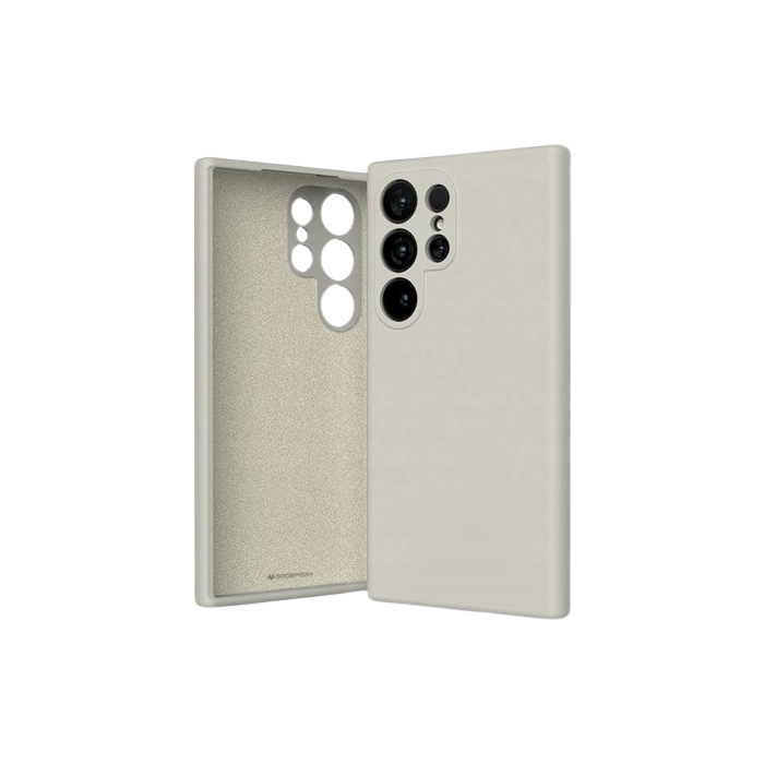 Silikónové puzdro na Samsung Galaxy S24 Ultra 5G S928 Mercury Silicone béžové