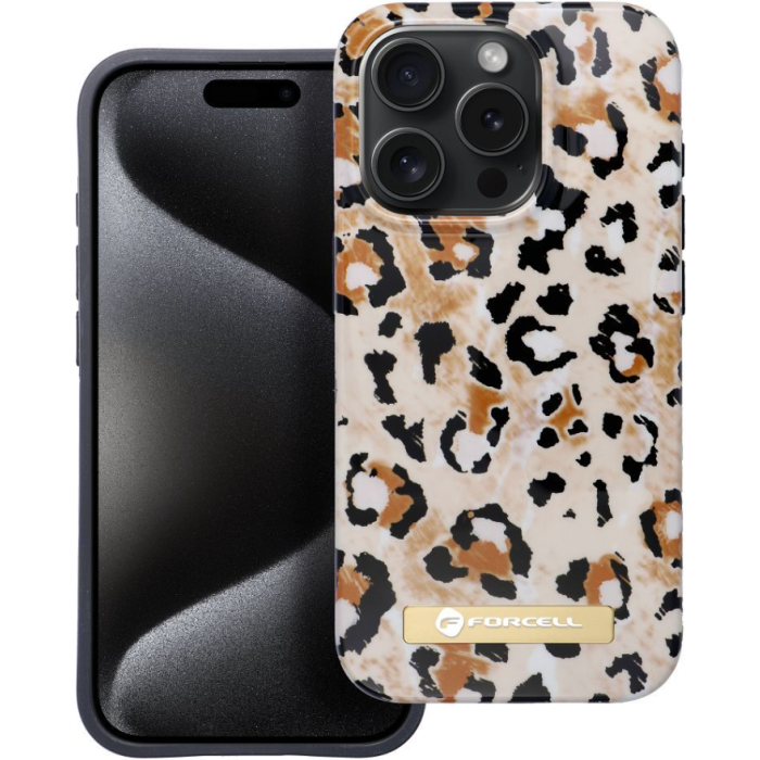 Plastové puzdro na Apple iPhone 15 Plus Forcell F-Protect Mirage MagSafe wild panther