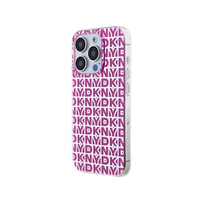 DKNY PC/TPU Repeat Pattern Apple iPhone 15 Pro DKHCP15LHOPECP Pink