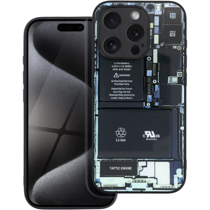 Sklenené puzdro na Apple iPhone 15 TECH design 1