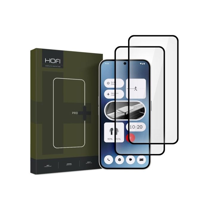 Tvrdené sklo na Nothing Phone 2a Hofi Pro+ 9H celotvárové čierne (2ks)