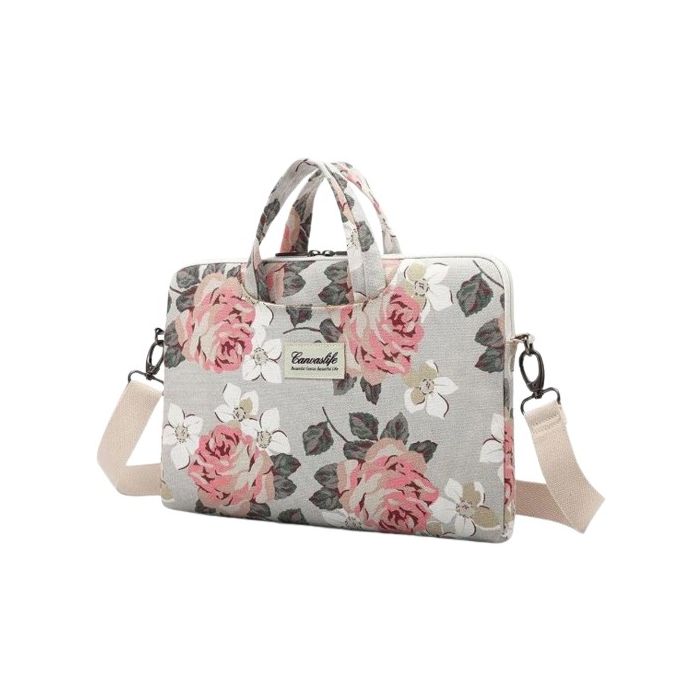 Canvaslife Briefcase na 13"-14" notebook, bielo-ružová