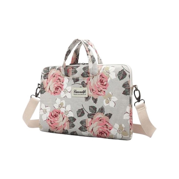 Canvaslife Briefcase na 15"-16" notebook, bielo-ružová