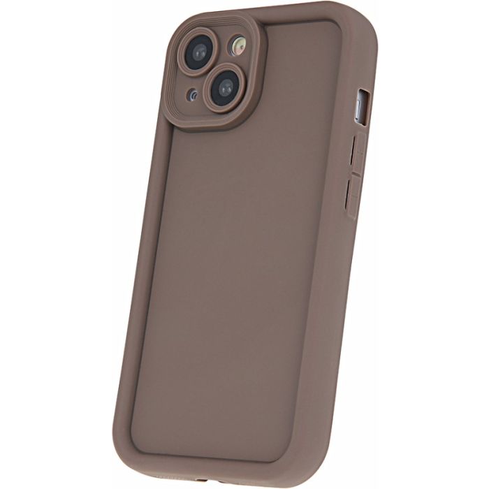 Rim TPU case Apple iPhone 15 Pro brown