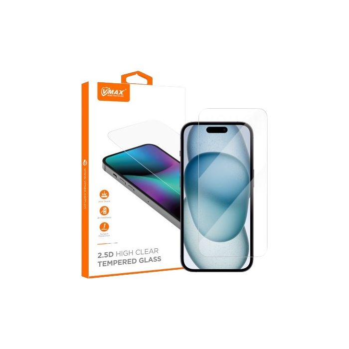 Vmax tempered glass 2,5D Normal Clear Glass Apple iPhone 16