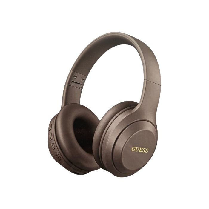 Guess Classic Silver Logo Bluetooth Stereo Headphone GUBHV21SFGSW Brown