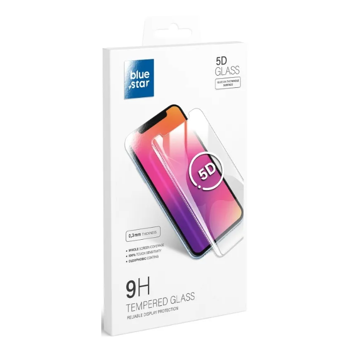 Blue Star 5D 9H Full Cover Tempered Glass Apple iPhone 16 Pro Max black