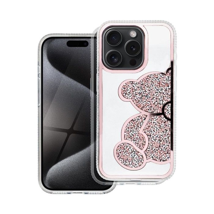 TEDDY BEAR Case Apple iPhone 14 Pro pink