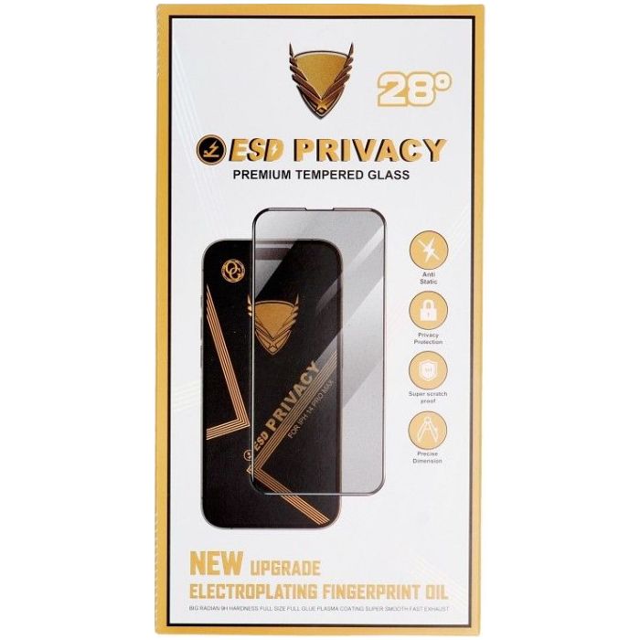 OG Premium Privacy Glass Apple iPhone 16 Pro Max black