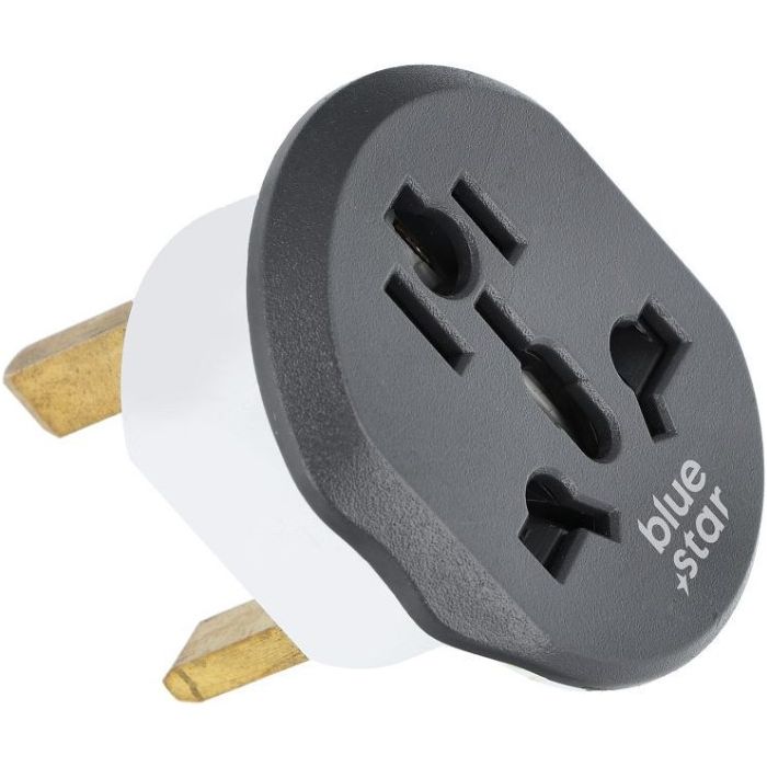 BLUE STAR travel adapter GO TO UK (Type G) 13 white