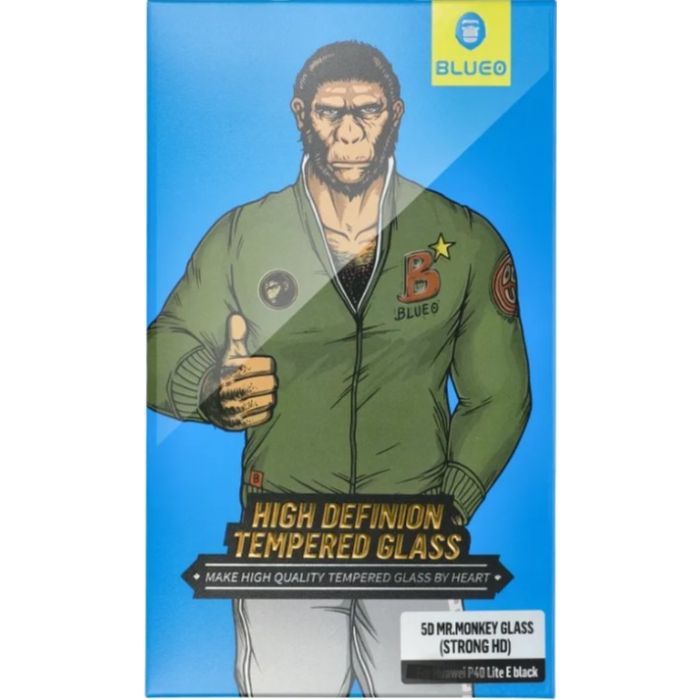 5D Mr. Monkey Glass Apple iPhone 16 Plus black (Strong HD)