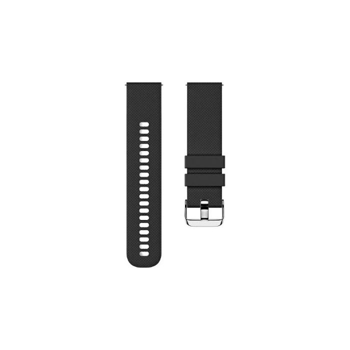 Beline silikónový remienok na smarthodinky 22mm čierny