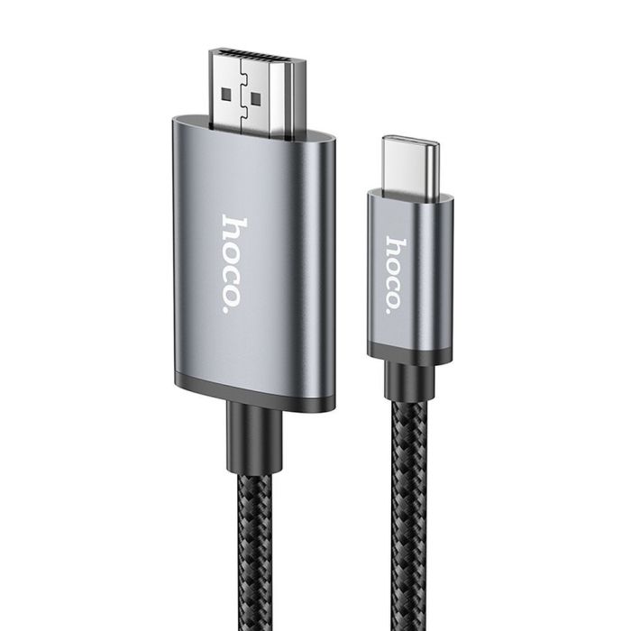 Kábel Hoco USB-C/HDMI 4K 30Hz UA27 2 m metal gray