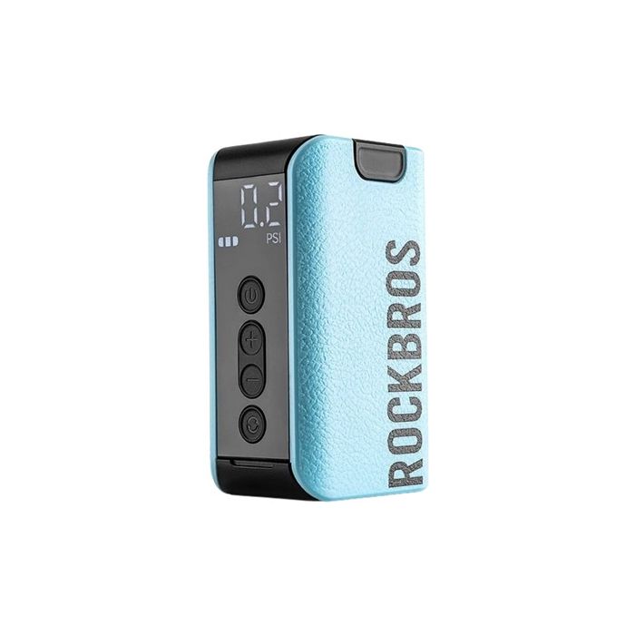 Rockbros Electric Bicycle Pump 42520006001, Digital Display, Blue