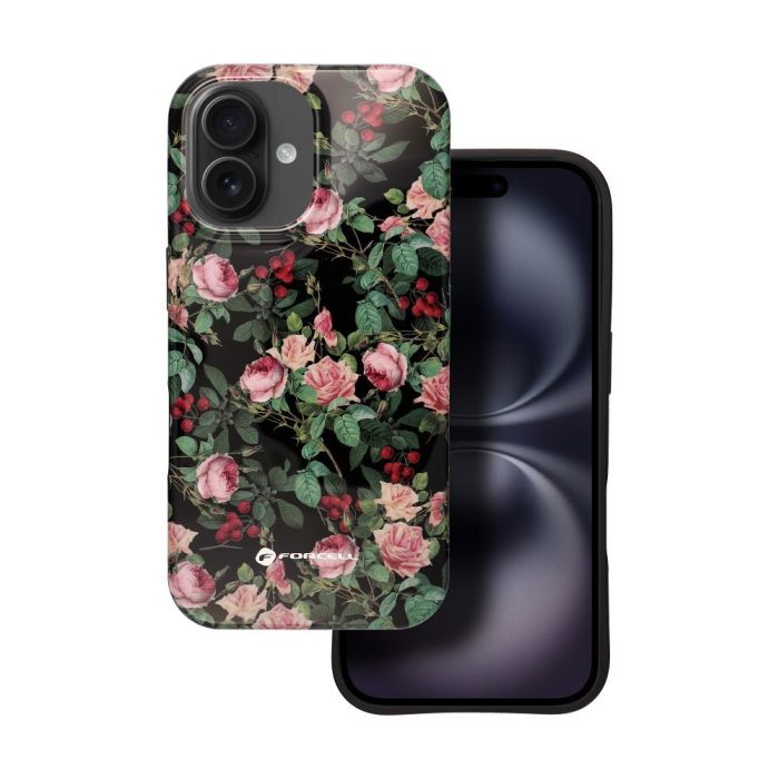 FORCELL F-PROTECT Mirage case compatible with MagSafe for IPHONE 16 rose drama