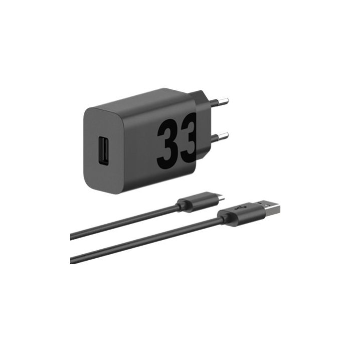 MOTOROLA TurboPower 33W + kábel USB-A/USB-C 1m Čierna