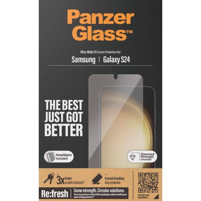 PanzerGlass - Tvrdené sklo Re:fresh UWF s aplikátorom pre Samsung Galaxy S24 5G S921/S25 5G S931, číra