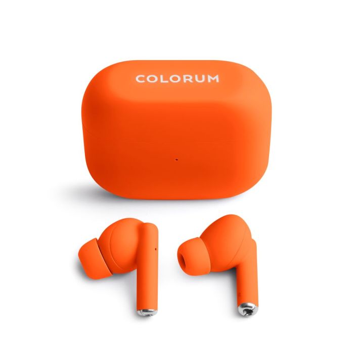 Slúchadlá COLORUM TWS Bluetooth 5.3 CTWS-10 oranžové