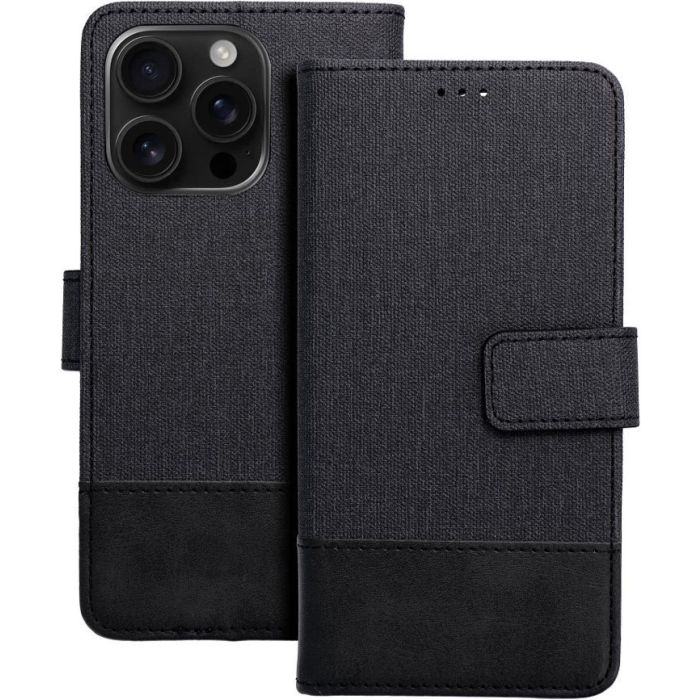 Obal GOMMA Book Samsung Galaxy A36 5G A366 čierny