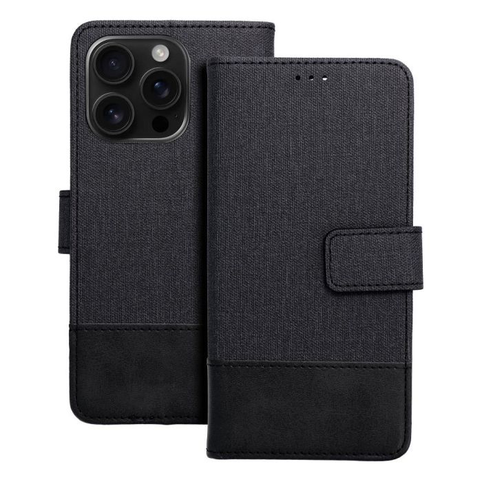 Gomma Book iPhone 11 - čierne (s prackou)