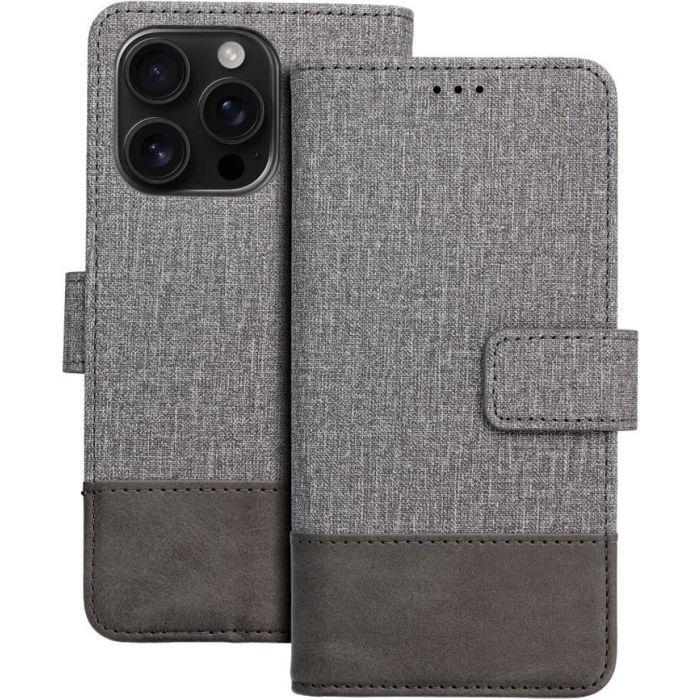 Obal GOMMA Book Samsung Galaxy A56 5G A566 sivý