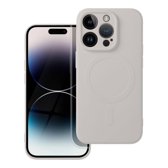 Obal SILICONE MAG COVER MagSafe Samsung Galaxy A56 5G A566 titánovo sivý
