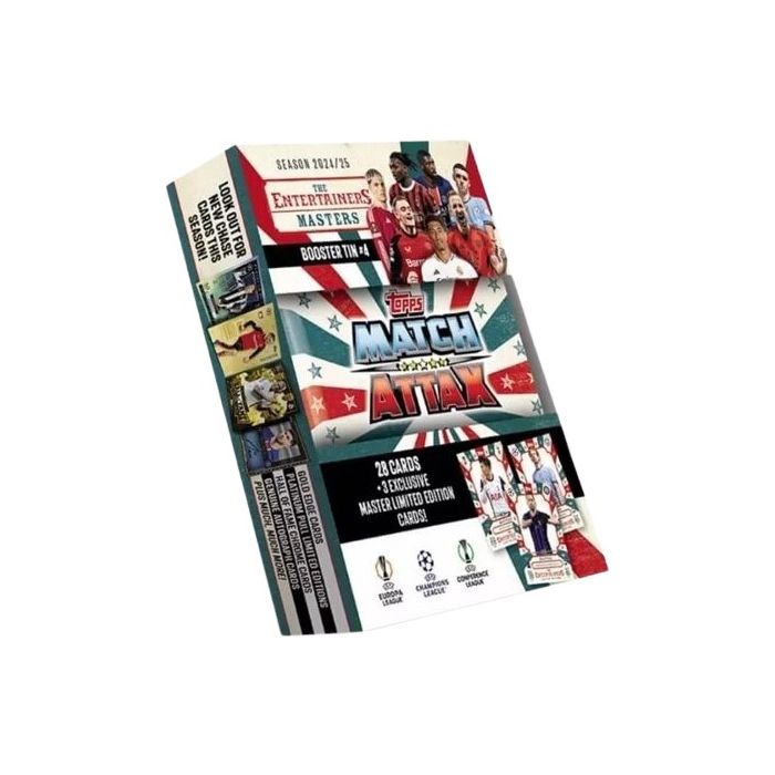 Futbalové karty Topps Match Attax TCG 2024/25 UCC Booster Tin 4 zelená