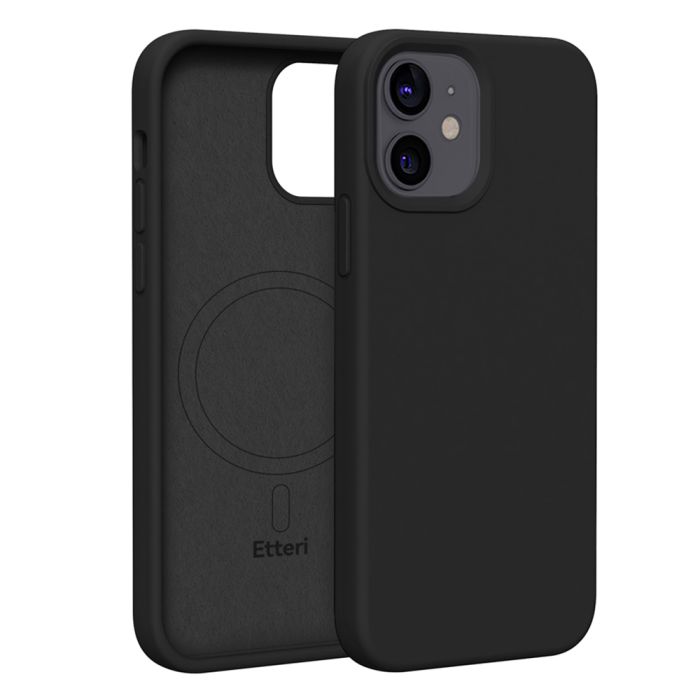 Etteri Silicone Magsafe TPU iPhone 12/12 Pro - čierny