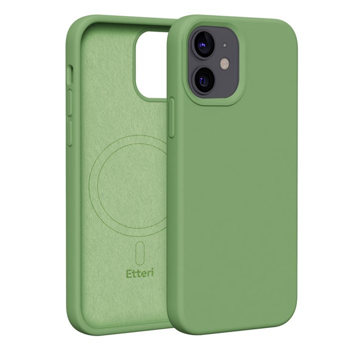 Etteri Silicone Magsafe TPU iPhone 12/12 Pro - zelený