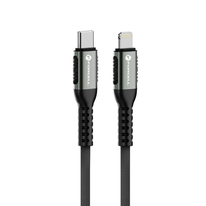 FORCELL F-ENERGY C259 cable Type C to Lightning PD 3A 27W Cafule 2 m black