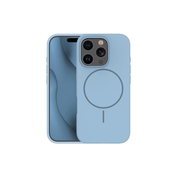 Obal Silicone Thin Mag Apple iPhone 14 modrý